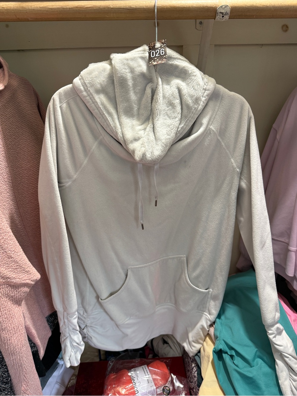 026 lululemon athletica Plush-Lined White Hooded Pullover